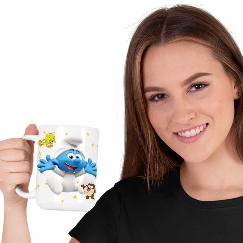 Casa si Gradina - Bucatarie si vesela - Cani si pahare - Cani si cesti - Cana Bebe Strumf Strunf CoolTrend, alba, 330ml - Infinity.ro
