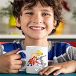 Casa si Gradina - Bucatarie si vesela - Cani si pahare - Cani si cesti - Cana Yosemite Sam Tweety Bug Bunny Iepure, CoolTrend, alba, 330ml - Infinity.ro