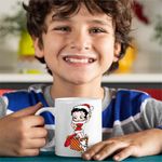Casa si Gradina - Bucatarie si vesela - Cani si pahare - Cani si cesti - Cana Betty Boop Craciunita Mos Craciun, CoolTrend, alba, 330ml - Infinity.ro