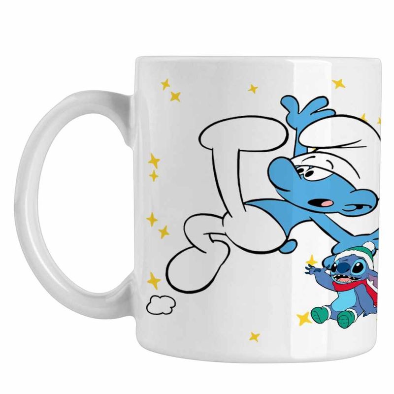 Casa si Gradina - Bucatarie si vesela - Cani si pahare - Cani si cesti - Cana Strumfii Neindemanaticul Impiedicatul CoolTrend, alba, 330ml - Infinity.ro