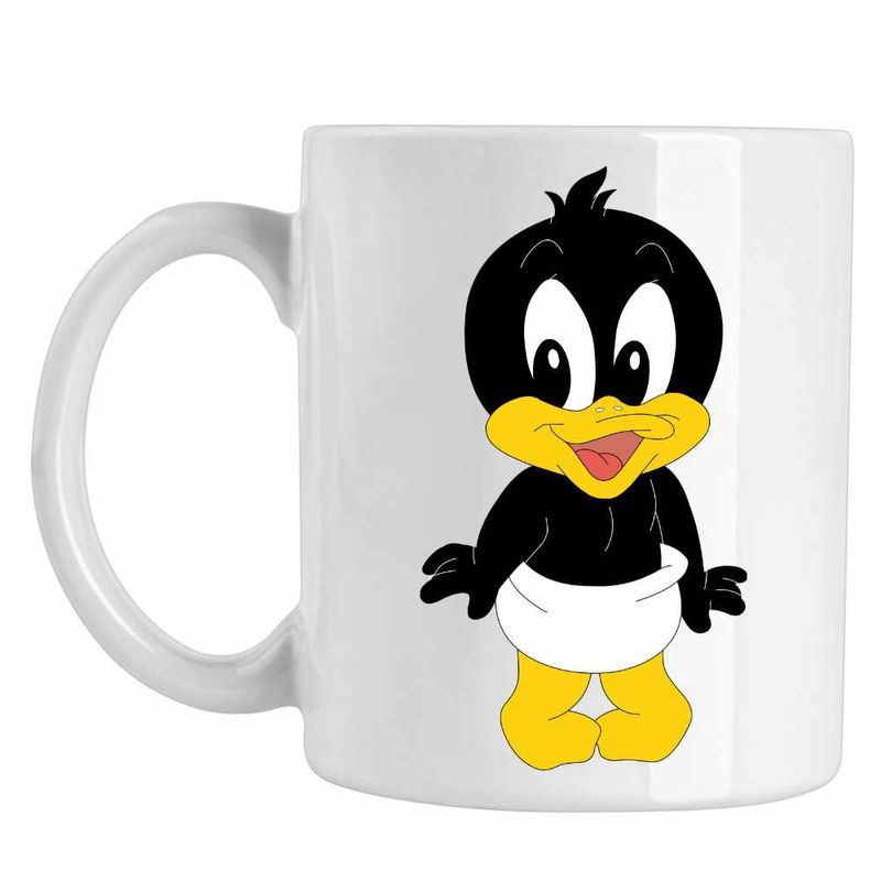 Casa si Gradina - Bucatarie si vesela - Cani si pahare - Cani si cesti - Cana Daffy Duck Bebelus Ratusca, CoolTrend, alba, 330ml - Infinity.ro