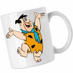 Casa si Gradina - Bucatarie si vesela - Cani si pahare - Cani si cesti - Cana Familia Flintstone Fred Epoca de Piatra, CoolTrend, alba, 330ml - Infinity.ro