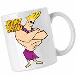 Casa si Gradina - Bucatarie si vesela - Cani si pahare - Cani si cesti - Cana Johnny Bravo Hawaii Plaja Fitness, CoolTrend, alba, 330ml - Infinity.ro