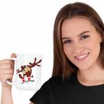 Casa si Gradina - Bucatarie si vesela - Cani si pahare - Cani si cesti - Cana Taz Skateboard Diavol Tasmanian, CoolTrend, alba, 330ml - Infinity.ro