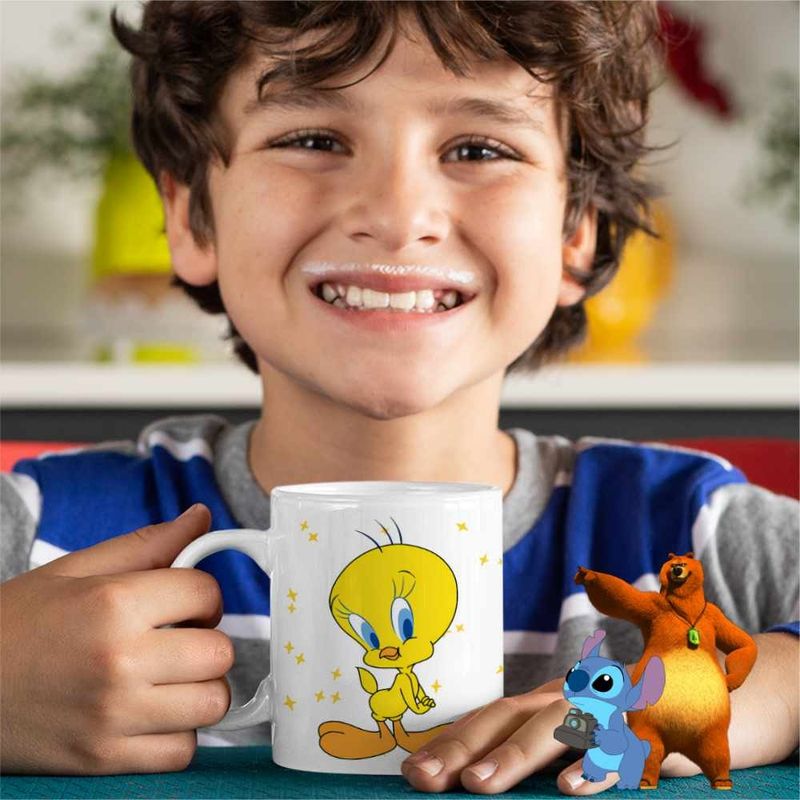 Casa si Gradina - Bucatarie si vesela - Cani si pahare - Cani si cesti - Cana Tweety Looney Tunes CoolTrend, alba, 330ml - Infinity.ro