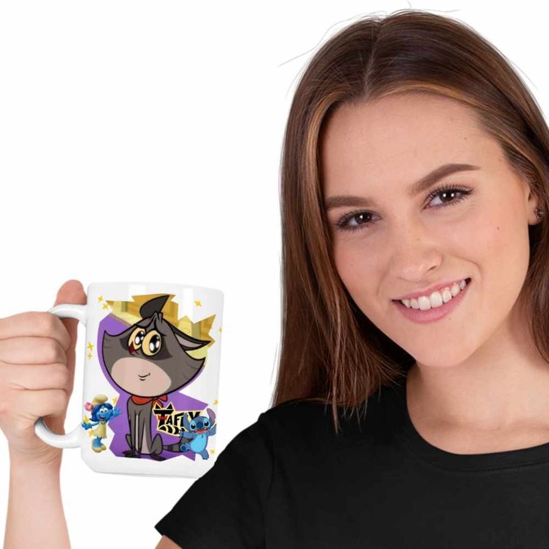 Casa si Gradina - Bucatarie si vesela - Cani si pahare - Cani si cesti - Cana Taffy Desene Animate CoolTrend, alba, 330ml - Infinity.ro