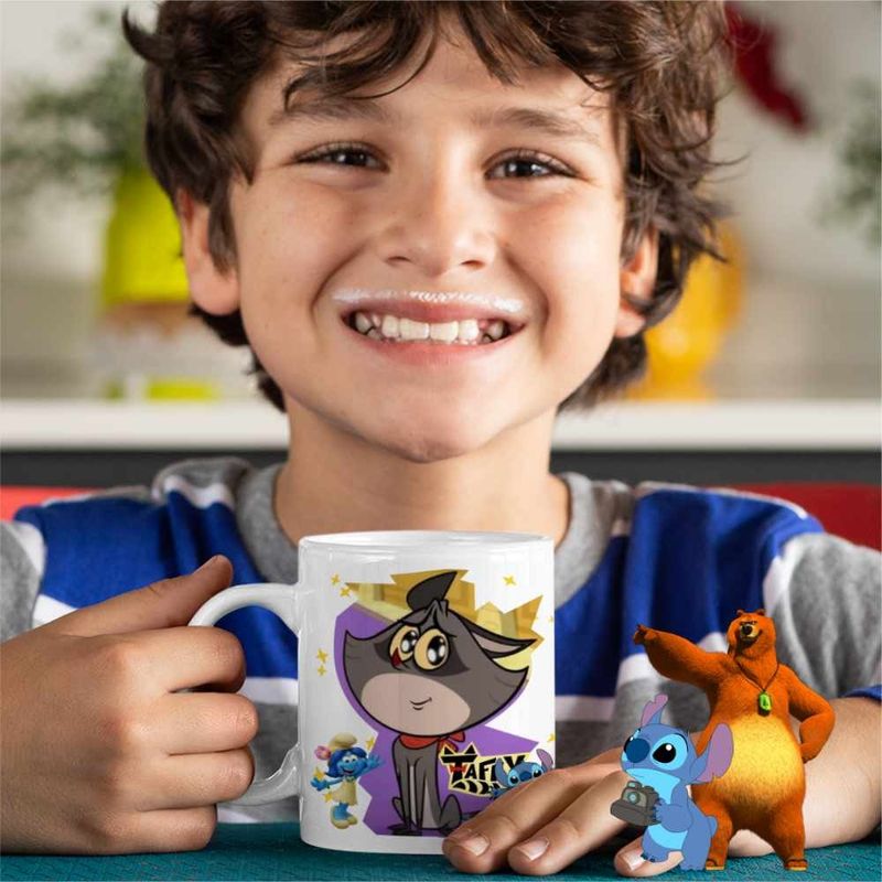 Casa si Gradina - Bucatarie si vesela - Cani si pahare - Cani si cesti - Cana Taffy Desene Animate CoolTrend, alba, 330ml - Infinity.ro