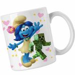 Casa si Gradina - Bucatarie si vesela - Cani si pahare - Cani si cesti - Cana Smurf Blossom Strumfii CoolTrend, alba, 330ml - Infinity.ro
