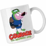 Casa si Gradina - Bucatarie si vesela - Cani si pahare - Cani si cesti - Cana Curaj Cainele Fricos Desene Scafandru, CoolTrend, alba, 330ml - Infinity.ro
