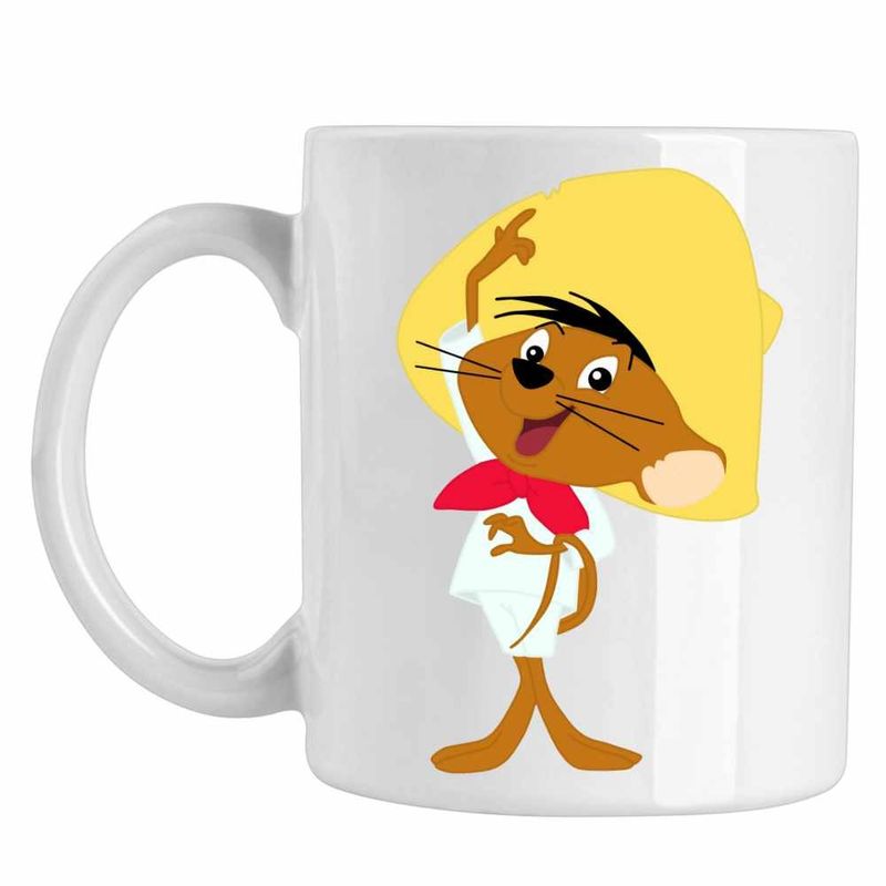 Casa si Gradina - Bucatarie si vesela - Cani si pahare - Cani si cesti - Cana Speedy Gonzales Looney Tunes, CoolTrend, alba, 330ml - Infinity.ro