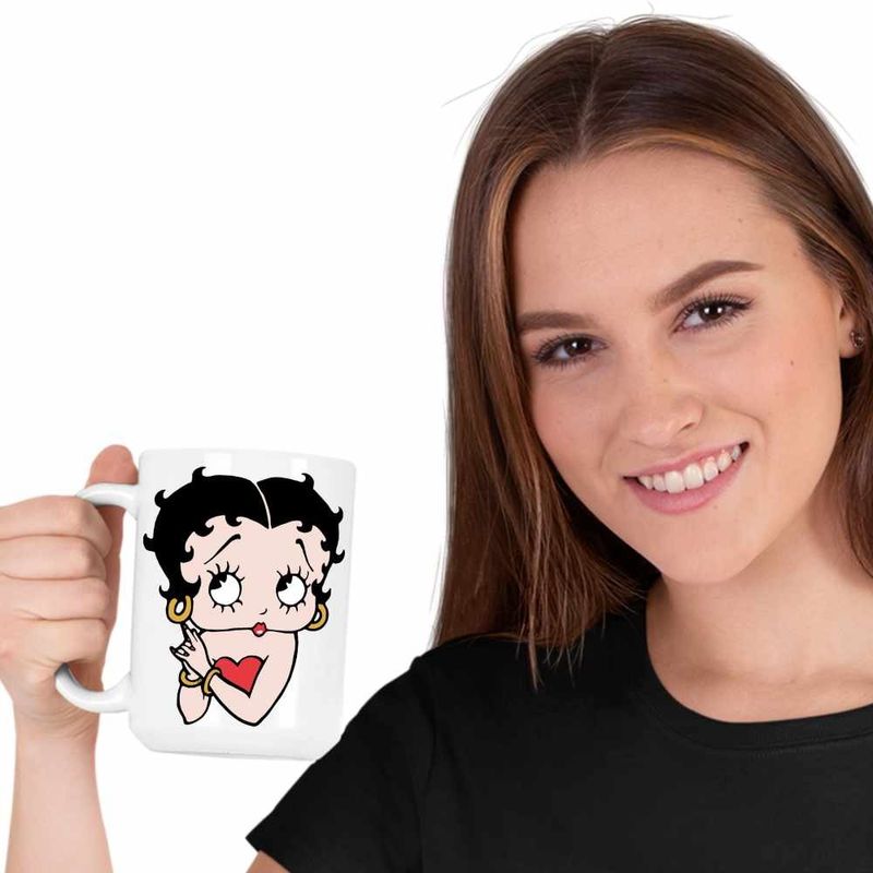 Casa si Gradina - Bucatarie si vesela - Cani si pahare - Cani si cesti - Cana Betty Boop Talkartoon Looney Tunes, CoolTrend, alba, 330ml - Infinity.ro