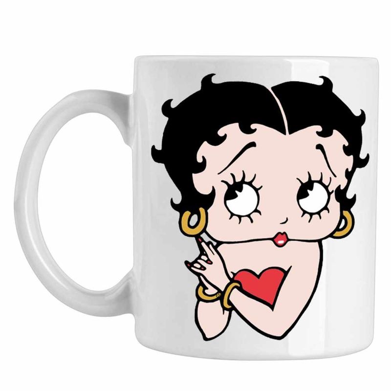 Casa si Gradina - Bucatarie si vesela - Cani si pahare - Cani si cesti - Cana Betty Boop Talkartoon Looney Tunes, CoolTrend, alba, 330ml - Infinity.ro