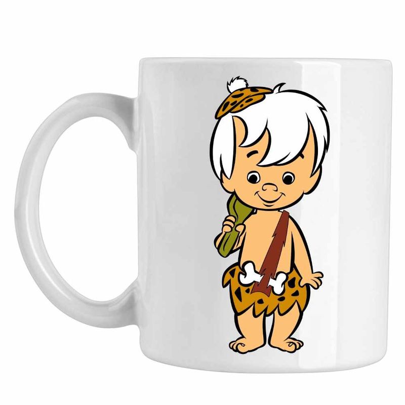 Casa si Gradina - Bucatarie si vesela - Cani si pahare - Cani si cesti - Cana Familia Flintstone Bamm Bamm Bebelus, CoolTrend, alba, 330ml - Infinity.ro