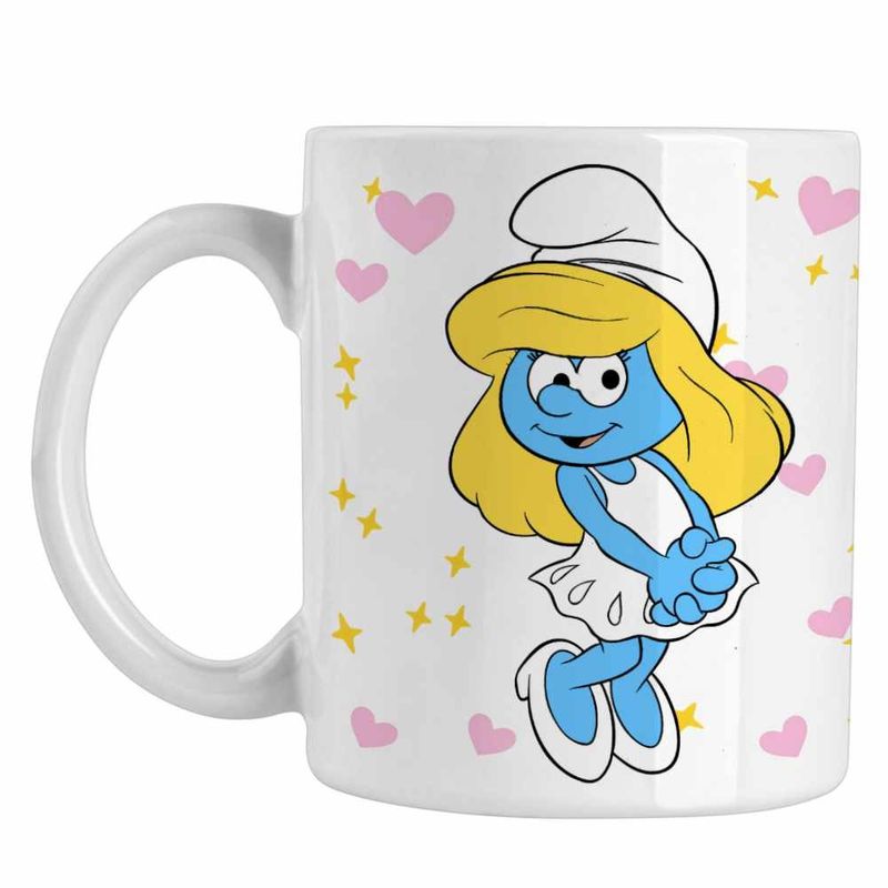 Casa si Gradina - Bucatarie si vesela - Cani si pahare - Cani si cesti - Cana Strumfita Desene Copilarie Strumfii CoolTrend, alba, 330ml - Infinity.ro