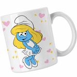 Casa si Gradina - Bucatarie si vesela - Cani si pahare - Cani si cesti - Cana Strumfita Desene Copilarie Strumfii CoolTrend, alba, 330ml - Infinity.ro