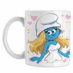 Casa si Gradina - Bucatarie si vesela - Cani si pahare - Cani si cesti - Cana Strumfita Strumfii Smurfette CoolTrend, alba, 330ml - Infinity.ro