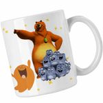 Casa si Gradina - Bucatarie si vesela - Cani si pahare - Cani si cesti - Cana Lamput Grizzy Lemningii CoolTrend, alba, 330ml - Infinity.ro