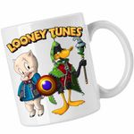 Casa si Gradina - Bucatarie si vesela - Cani si pahare - Cani si cesti - Cana Porky Daffy Vrajitor Looney Tunes, CoolTrend, alba, 330ml - Infinity.ro