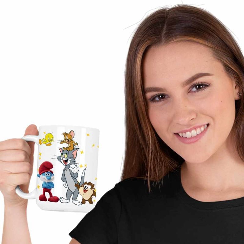 Casa si Gradina - Bucatarie si vesela - Cani si pahare - Cani si cesti - Cana Tom si Jerry Prietenie CoolTrend, alba, 330ml - Infinity.ro
