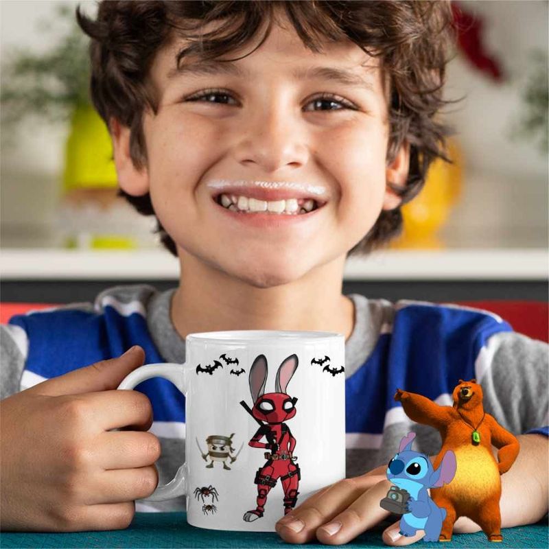 Casa si Gradina - Bucatarie si vesela - Cani si pahare - Cani si cesti - Cana Zootopia Judy Deadpool CoolTrend, alba, 330ml - Infinity.ro