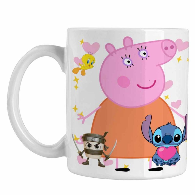 Casa si Gradina - Bucatarie si vesela - Cani si pahare - Cani si cesti - Cana Mama Purcelusa Peppa Pig CoolTrend, alba, 330ml - Infinity.ro