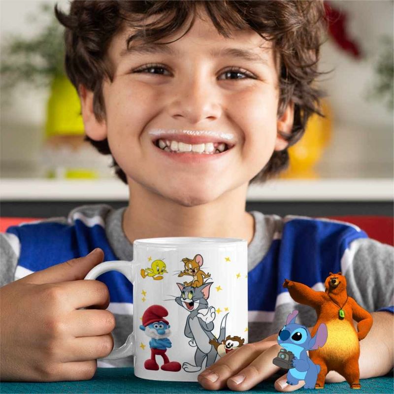 Casa si Gradina - Bucatarie si vesela - Cani si pahare - Cani si cesti - Cana Tom si Jerry Prietenie CoolTrend, alba, 330ml - Infinity.ro