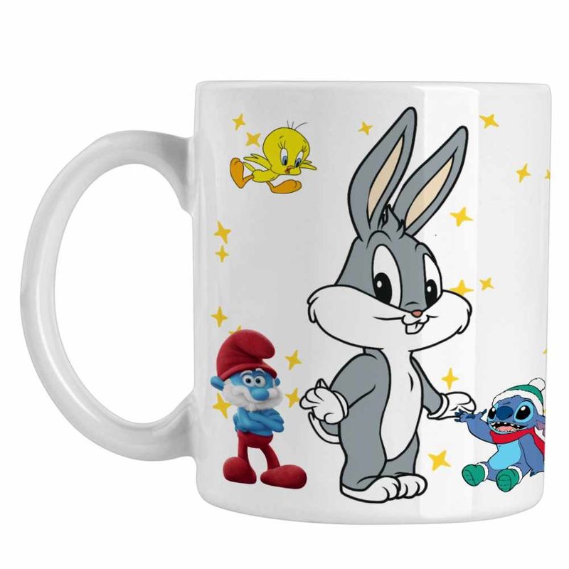 Casa si Gradina - Bucatarie si vesela - Cani si pahare - Cani si cesti - Cana Bugs Bunny Bebelus CoolTrend, alba, 330ml - Infinity.ro