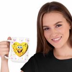 Casa si Gradina - Bucatarie si vesela - Cani si pahare - Cani si cesti - Cana Sponge Bob Inima SpongeBoo Pantaloni Patrati CoolTrend, alba, 330ml - Infinity.ro