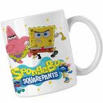 Casa si Gradina - Bucatarie si vesela - Cani si pahare - Cani si cesti - Cana Spongebob Dublat Sponge Bob Atac CoolTrend, alba, 330ml - Infinity.ro