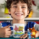 Casa si Gradina - Bucatarie si vesela - Cani si pahare - Cani si cesti - Cana Spongebob Dublat Sponge Bob Atac CoolTrend, alba, 330ml - Infinity.ro