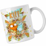 Casa si Gradina - Bucatarie si vesela - Cani si pahare - Cani si cesti - Cana Kiff Actiune Veverita CoolTrend, alba, 330ml - Infinity.ro