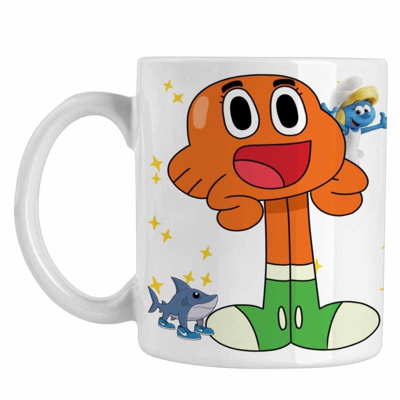 Casa si Gradina - Bucatarie si vesela - Cani si pahare - Cani si cesti - Cana Gumball Darwin Gumbal CoolTrend, alba, 330ml - Infinity.ro