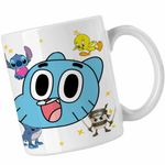Casa si Gradina - Bucatarie si vesela - Cani si pahare - Cani si cesti - Cana Gumball Desene Faine CoolTrend, alba, 330ml - Infinity.ro