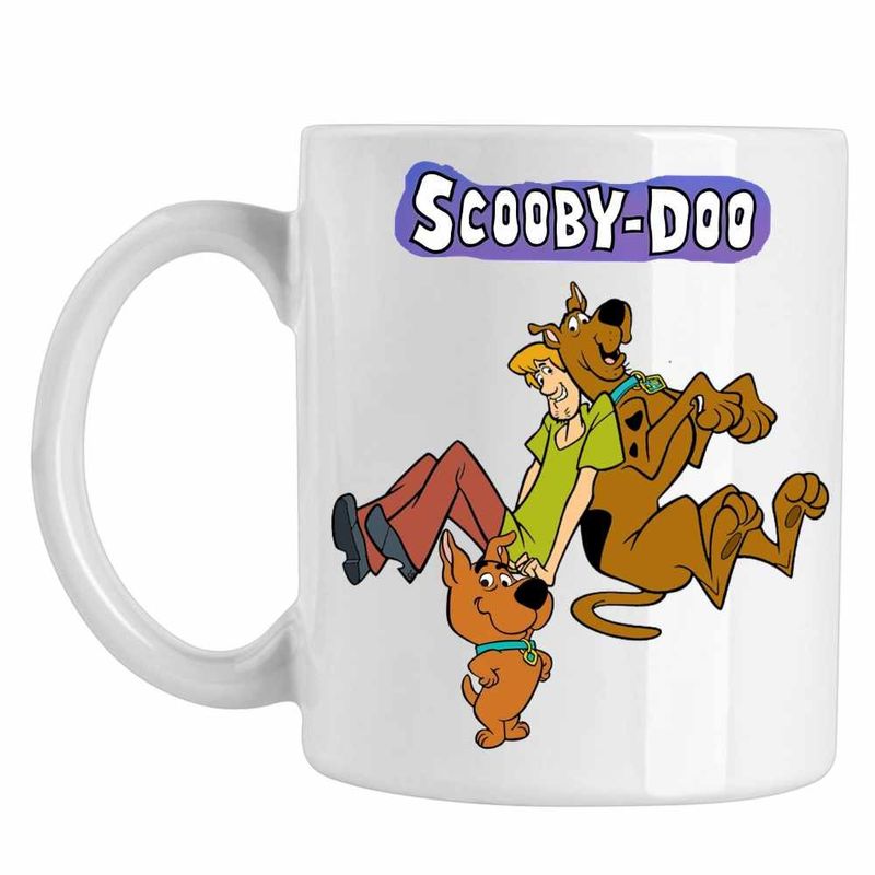 Casa si Gradina - Bucatarie si vesela - Cani si pahare - Cani si cesti - Cana Scooby Doo Shaggy Friends, CoolTrend, alba, 330ml - Infinity.ro