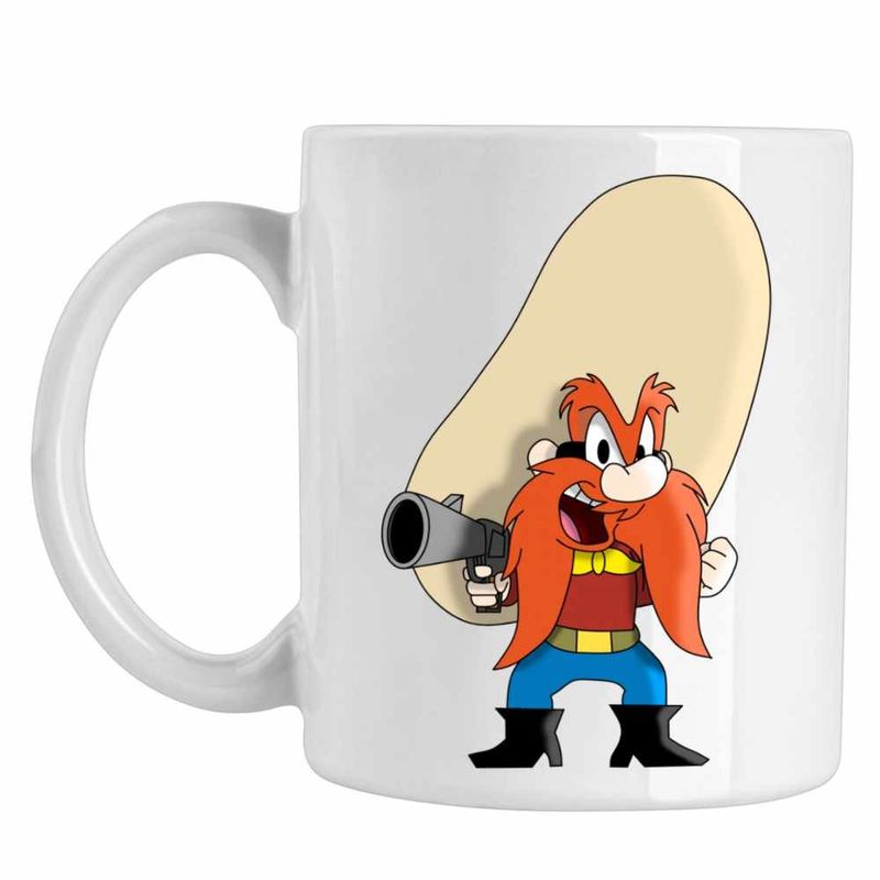 Casa si Gradina - Bucatarie si vesela - Cani si pahare - Cani si cesti - Cana Yosemite Sam Vestul Salbatic, CoolTrend, alba, 330ml - Infinity.ro