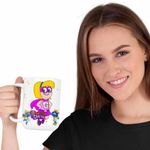 Casa si Gradina - Bucatarie si vesela - Cani si pahare - Cani si cesti - Cana Hamster Gretel Super Eroi Gretal CoolTrend, alba, 330ml - Infinity.ro