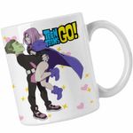 Casa si Gradina - Bucatarie si vesela - Cani si pahare - Cani si cesti - Cana Beast Raven Fanart Teen Titans Go Titani CoolTrend, alba, 330ml - Infinity.ro