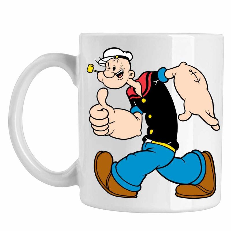 Casa si Gradina - Bucatarie si vesela - Cani si pahare - Cani si cesti - Cana Popeye Marinarul Capitan Vas Vapor, CoolTrend, alba, 330ml - Infinity.ro