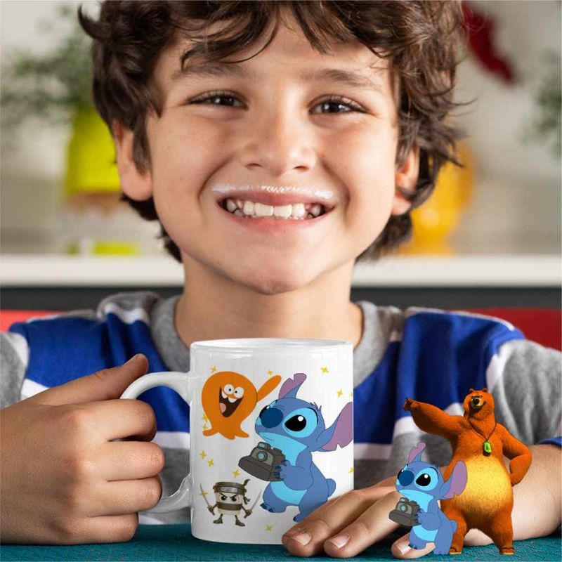 Casa si Gradina - Bucatarie si vesela - Cani si pahare - Cani si cesti - Cana Lamput Stitch CoolTrend, alba, 330ml - Infinity.ro