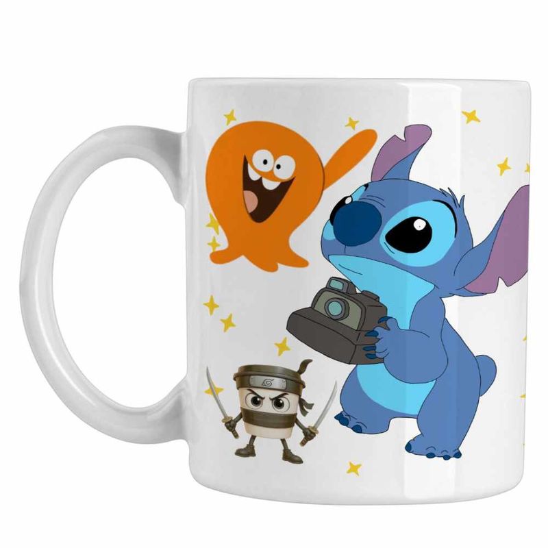 Casa si Gradina - Bucatarie si vesela - Cani si pahare - Cani si cesti - Cana Lamput Stitch CoolTrend, alba, 330ml - Infinity.ro