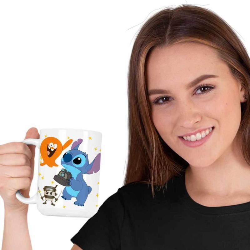 Casa si Gradina - Bucatarie si vesela - Cani si pahare - Cani si cesti - Cana Lamput Stitch CoolTrend, alba, 330ml - Infinity.ro
