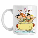 Casa si Gradina - Bucatarie si vesela - Cani si pahare - Cani si cesti - Cana Familia Flintstone Masina Excursie Epoca de Piatra, CoolTrend, alba, 330ml - Infinity.ro