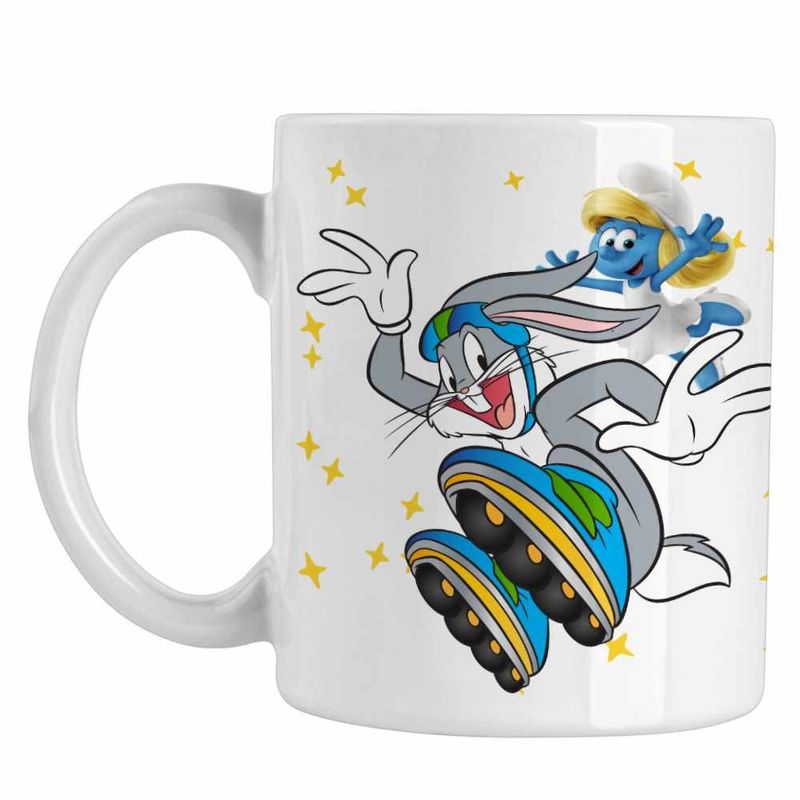 Casa si Gradina - Bucatarie si vesela - Cani si pahare - Cani si cesti - Cana Bugs Bunny Role CoolTrend, alba, 330ml - Infinity.ro