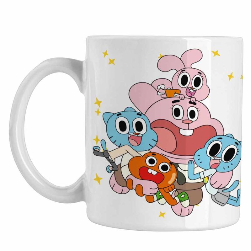 Casa si Gradina - Bucatarie si vesela - Cani si pahare - Cani si cesti - Cana Gumball Toata Familia Gumbal CoolTrend, alba, 330ml - Infinity.ro