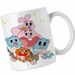 Casa si Gradina - Bucatarie si vesela - Cani si pahare - Cani si cesti - Cana Gumball Toata Familia Gumbal CoolTrend, alba, 330ml - Infinity.ro