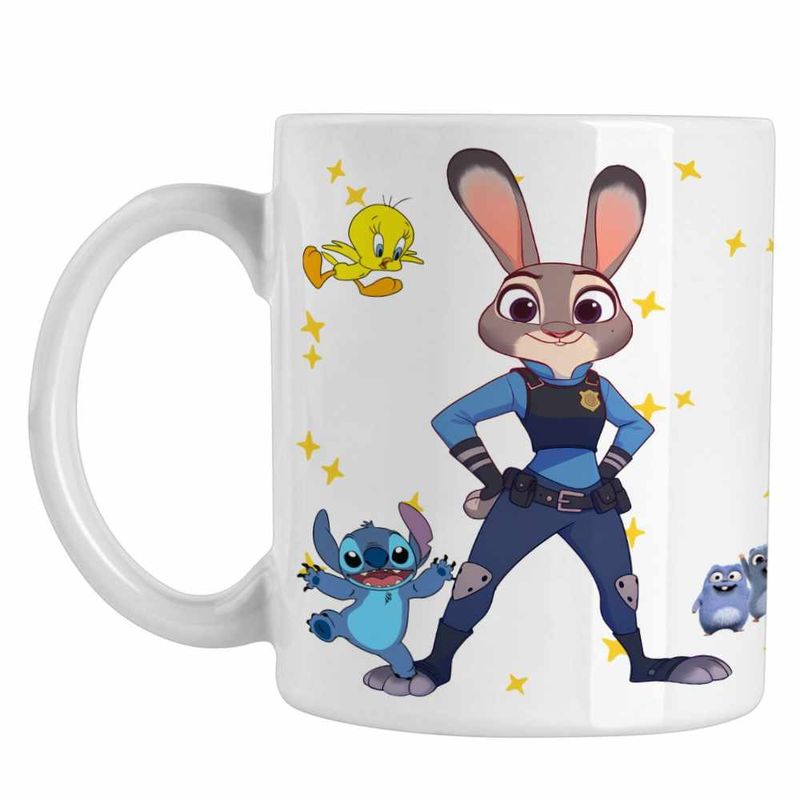 Casa si Gradina - Bucatarie si vesela - Cani si pahare - Cani si cesti - Cana Zootopia Judy Hopps Politista CoolTrend, alba, 330ml - Infinity.ro