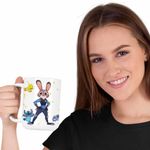 Casa si Gradina - Bucatarie si vesela - Cani si pahare - Cani si cesti - Cana Zootopia Judy Hopps Politista CoolTrend, alba, 330ml - Infinity.ro