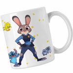Casa si Gradina - Bucatarie si vesela - Cani si pahare - Cani si cesti - Cana Zootopia Judy Hopps Politista CoolTrend, alba, 330ml - Infinity.ro