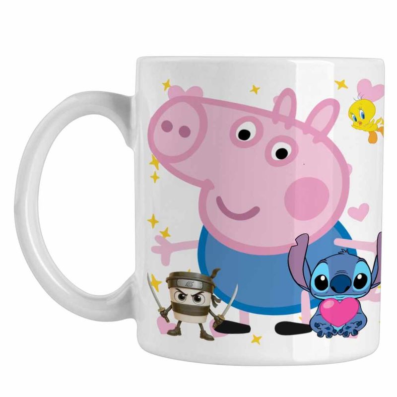 Casa si Gradina - Bucatarie si vesela - Cani si pahare - Cani si cesti - Cana George Purcelusa Peppa Pig CoolTrend, alba, 330ml - Infinity.ro