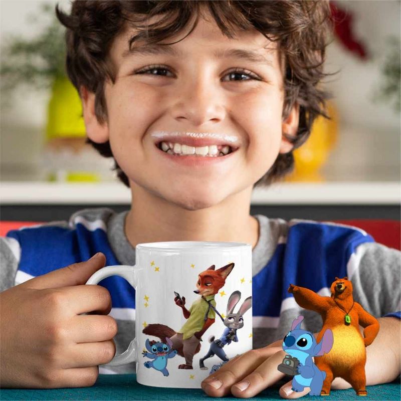Casa si Gradina - Bucatarie si vesela - Cani si pahare - Cani si cesti - Cana Zootopia Judy Nick CoolTrend, alba, 330ml - Infinity.ro